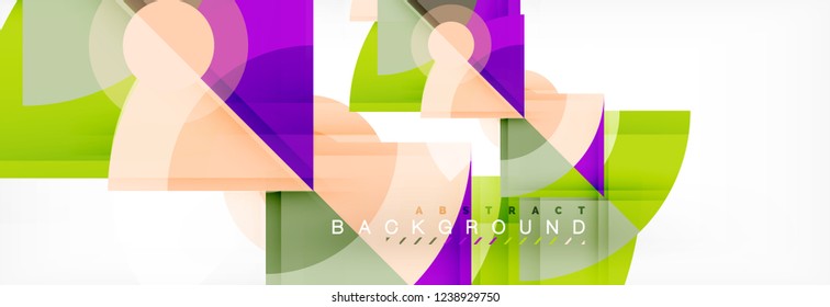 Modern geometric abstract background, vector trendy design