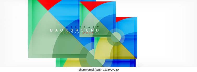 Modern geometric abstract background, vector trendy design