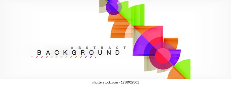 Modern geometric abstract background, vector trendy design