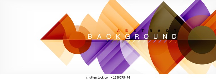Modern geometric abstract background, vector trendy design