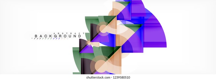 Modern geometric abstract background, vector trendy design