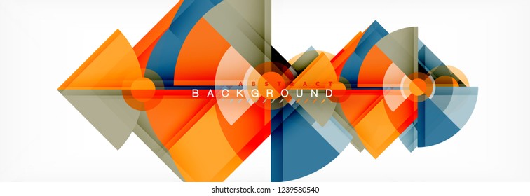 Modern geometric abstract background, vector trendy design