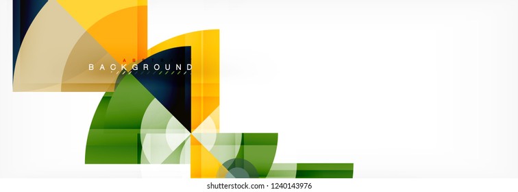 Modern geometric abstract background, vector trendy design