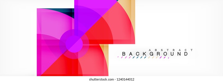 Modern geometric abstract background, vector trendy design