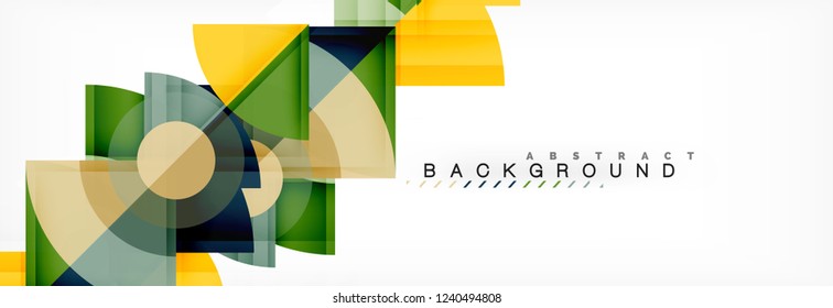 Modern geometric abstract background, vector trendy design