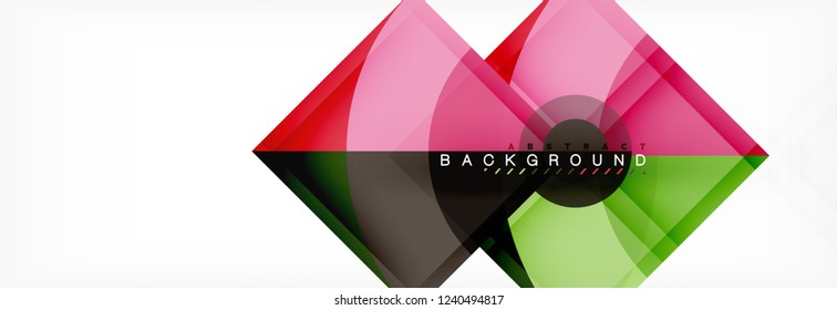 Modern geometric abstract background, vector trendy design