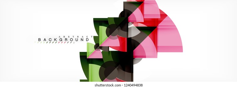 Modern geometric abstract background, vector trendy design