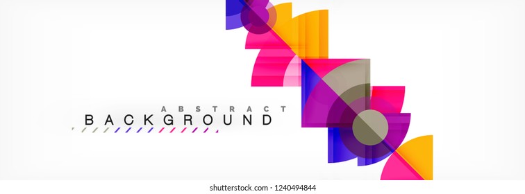 Modern geometric abstract background, vector trendy design