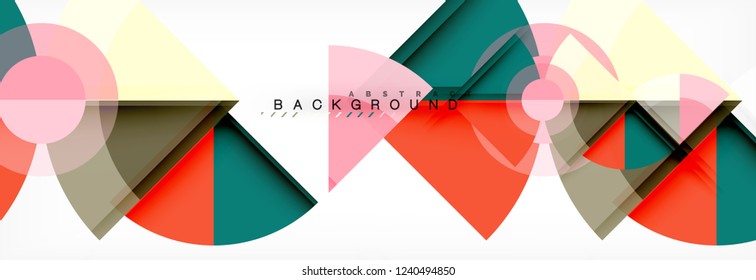 Modern geometric abstract background, vector trendy design