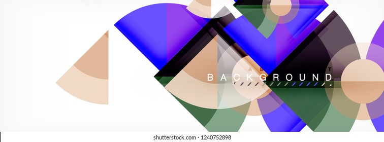 Modern geometric abstract background, vector trendy design