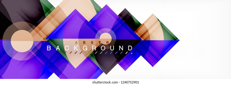 Modern geometric abstract background, vector trendy design