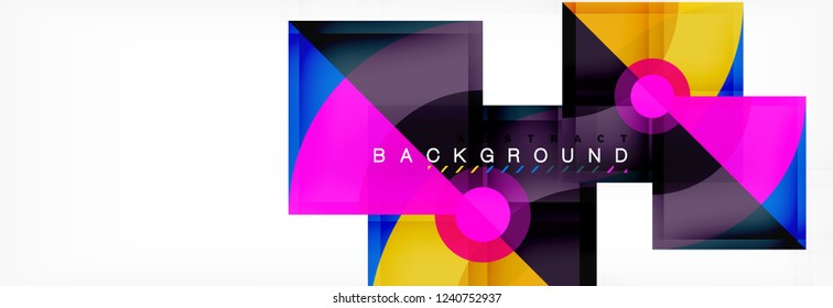Modern geometric abstract background, vector trendy design