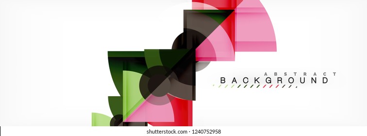 Modern geometric abstract background, vector trendy design