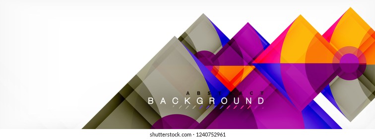 Modern geometric abstract background, vector trendy design