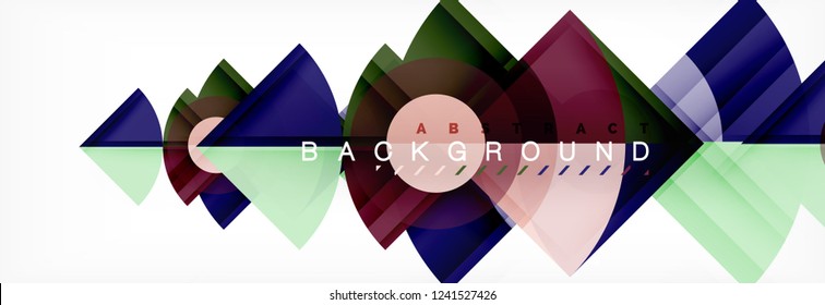 Modern geometric abstract background, vector trendy design