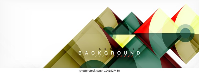 Modern geometric abstract background, vector trendy design