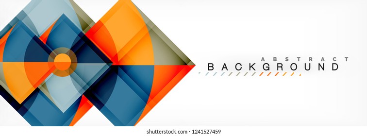 Modern geometric abstract background, vector trendy design