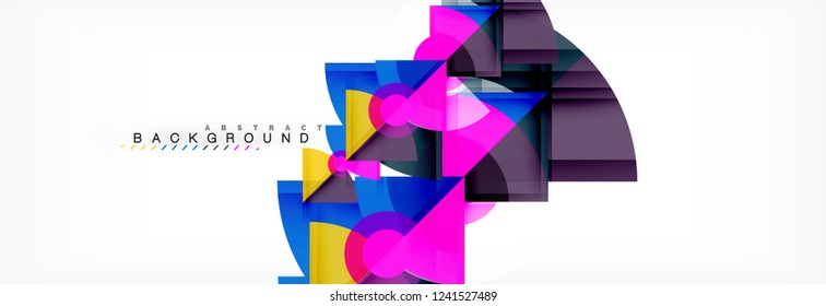 Modern geometric abstract background, vector trendy design