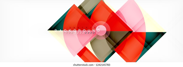Modern geometric abstract background, vector trendy design