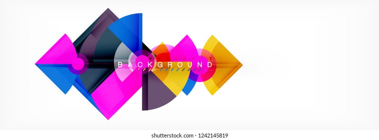 Modern geometric abstract background, vector trendy design
