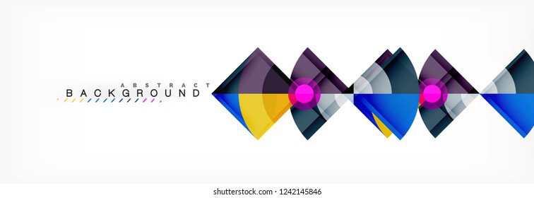 Modern geometric abstract background, vector trendy design