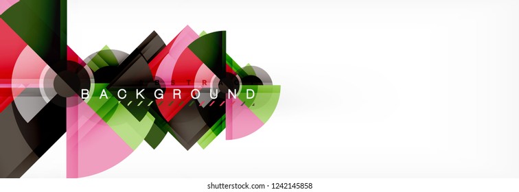 Modern geometric abstract background, vector trendy design
