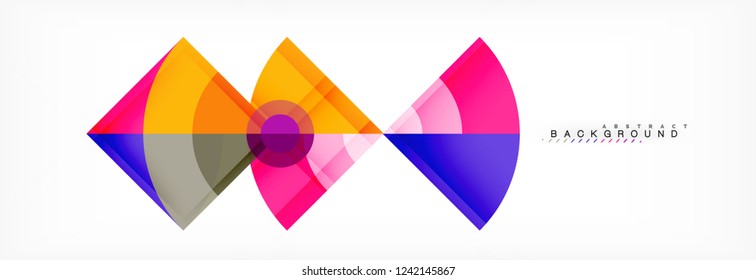 Modern geometric abstract background, vector trendy design