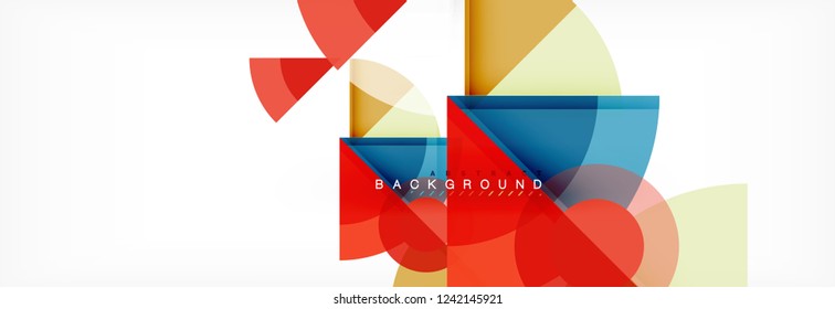 Modern geometric abstract background, vector trendy design