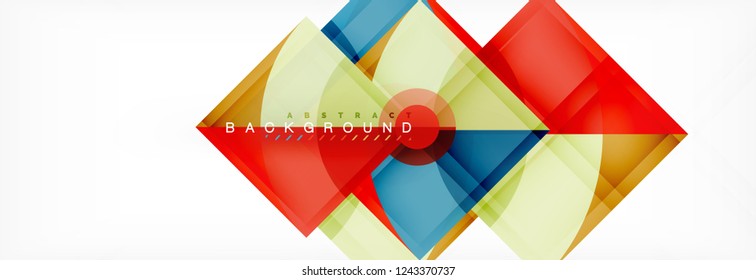 Modern geometric abstract background, vector trendy design