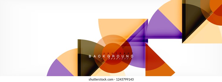 Modern geometric abstract background, vector trendy design
