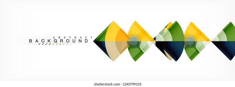 Modern geometric abstract background, vector trendy design