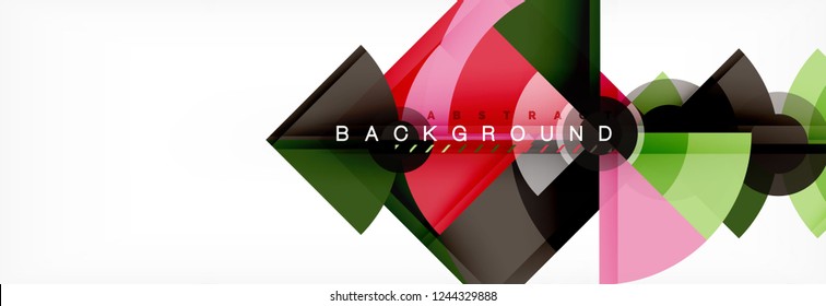 Modern geometric abstract background, vector trendy design