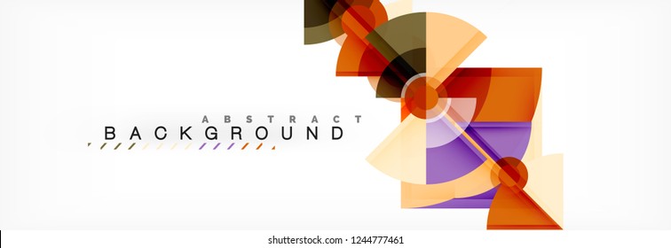 Modern geometric abstract background, vector trendy design