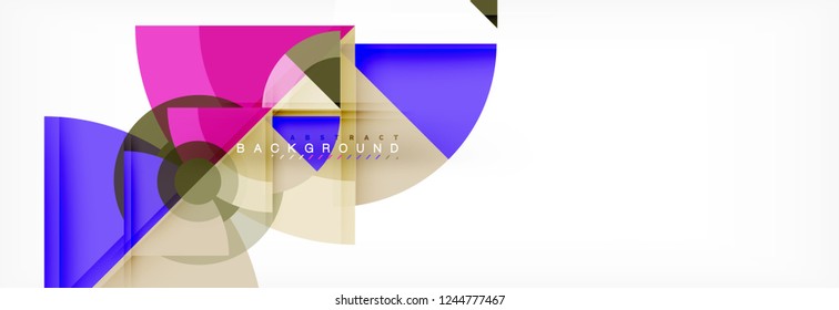 Modern geometric abstract background, vector trendy design