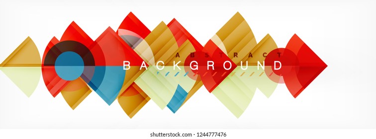Modern geometric abstract background, vector trendy design
