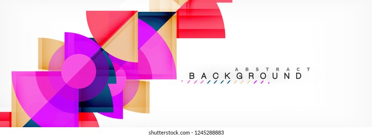 Modern geometric abstract background, vector trendy design