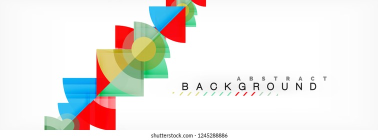 Modern geometric abstract background, vector trendy design