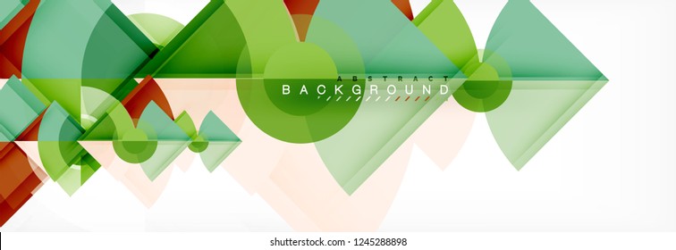 Modern geometric abstract background, vector trendy design