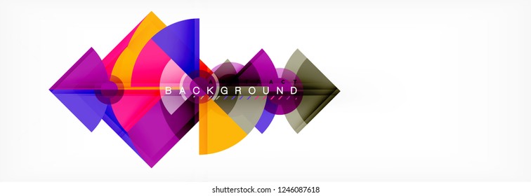 Modern geometric abstract background, vector trendy design