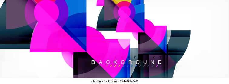 Fondo abstracto geométrico moderno, diseño de moda vectorial