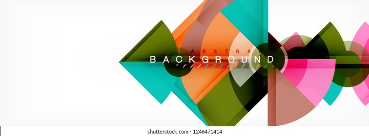 Modern geometric abstract background, vector trendy design