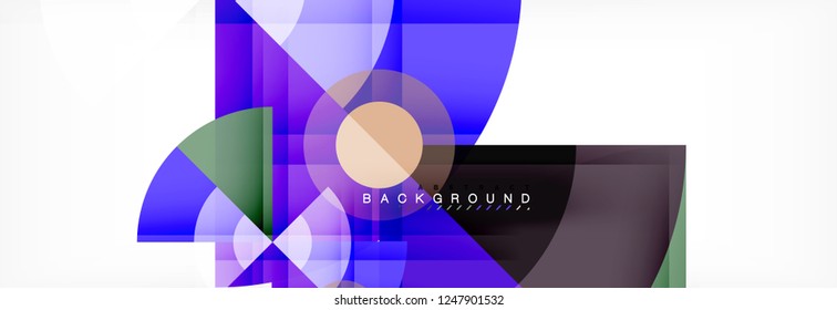 Modern geometric abstract background, vector trendy design