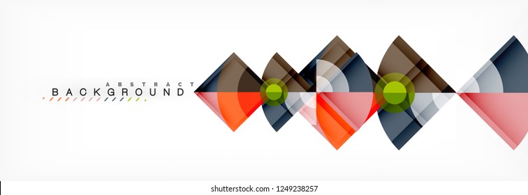 Modern geometric abstract background, vector trendy design