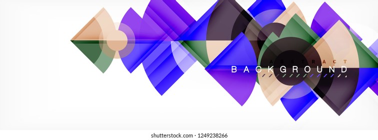 Modern geometric abstract background, vector trendy design