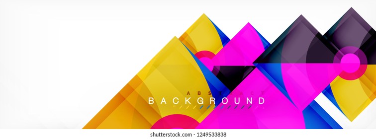 Fondo abstracto geométrico moderno, diseño de moda vectorial
