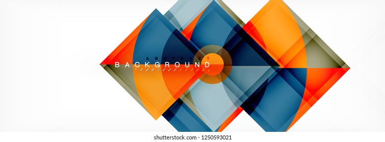 Modern geometric abstract background, vector trendy design