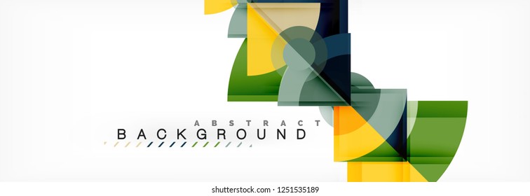 Modern geometric abstract background, vector trendy design