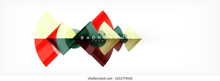 Modern geometric abstract background, vector trendy design
