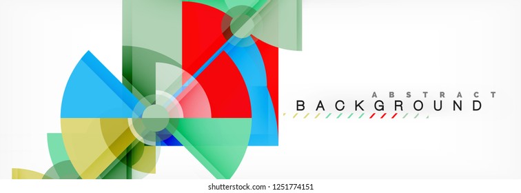 Modern geometric abstract background, vector trendy design