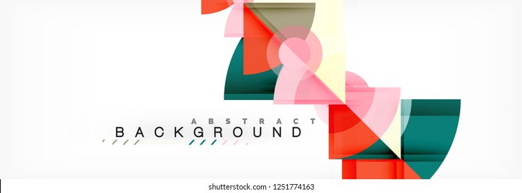 Modern geometric abstract background, vector trendy design